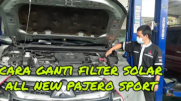How to replace the mitsubishi pajero sport dakar diesel filter