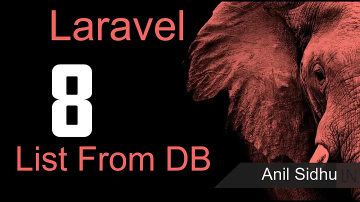 Laravel 8 tutorial - Show List from Database Table