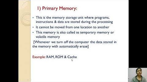 3 Semester Subject  Computer Application Module 1 Memory Concept 10 video