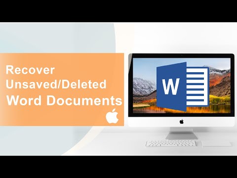 5 Ways to Recover Unsaved/Deleted Word Documents on Mac