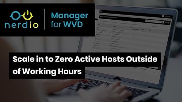 Scaling in to Zero Active Hosts Outside of Working Hours - Nerdio Manager for Enterprise Demo