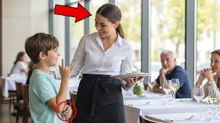 Waitress Notices Deaf Child Struggling to Order — Entire Restaurant Applauds Her Hidden Skill