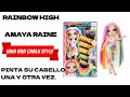 NUEVAS RAINBOW HIGH HAIR &amp; CHALK STYLE AMAYA RAINE, PINTA SU CABELLO UNA T OTRA VEZ, VALE LA PENA?
