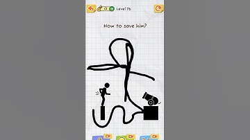 draw to save  level 76 #short #android #gameplay save him