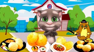 Billu Talking Tom Eating Puri Funny Comedy Video 🤣😂 @BilluComedy @mkbillu screenshot 4