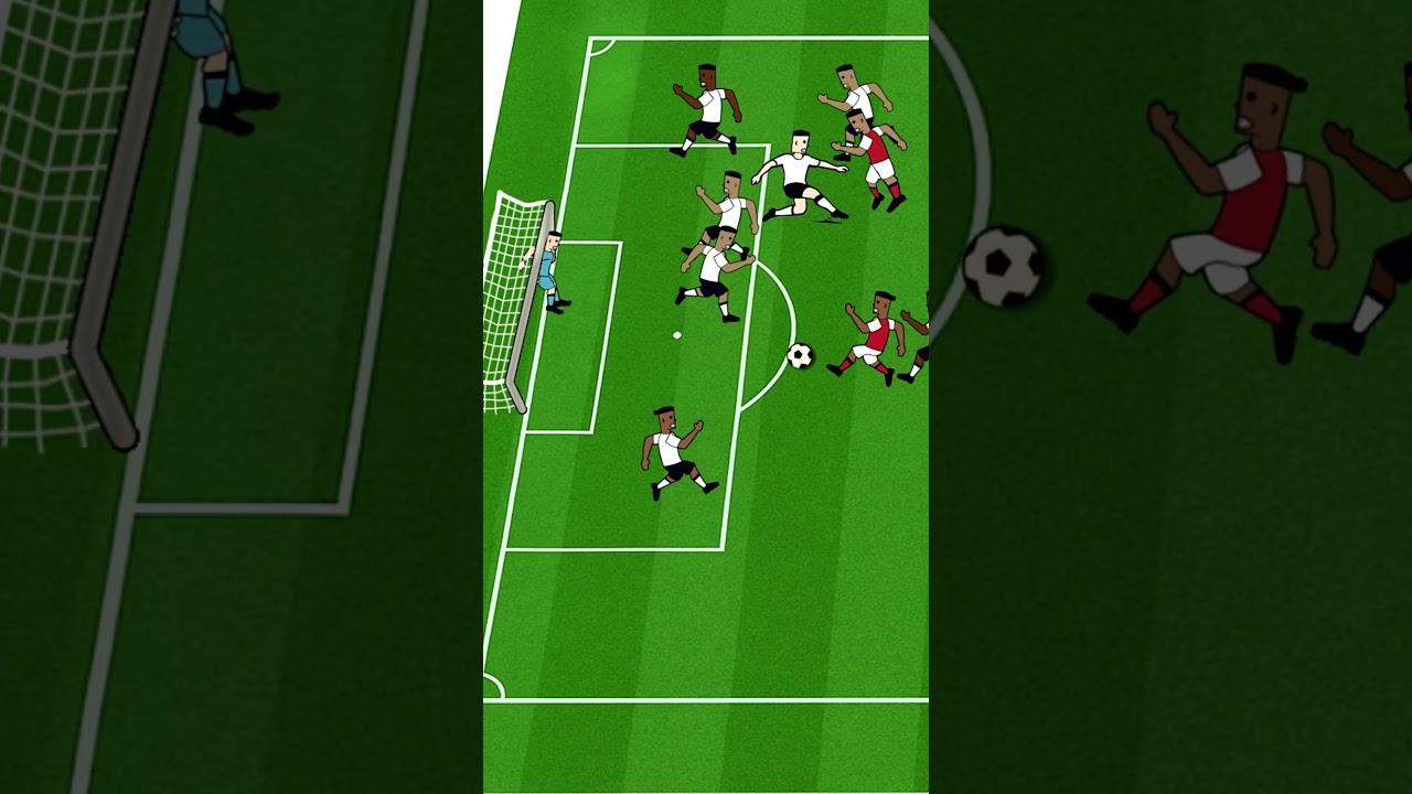 Eberechi Eze's favorite goal against Spurs in 4-1 win #footballshorts #arsenal #premierleague #derby