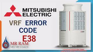 MITSUBISHI VRF Error code E38(English)