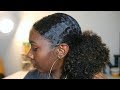 Natural Hair |Super Sleek Ponytail on Thick Hair | Nia Imani