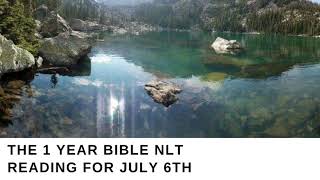 The One Year Bible NLT reading for July 6th Acts 24:1-27
