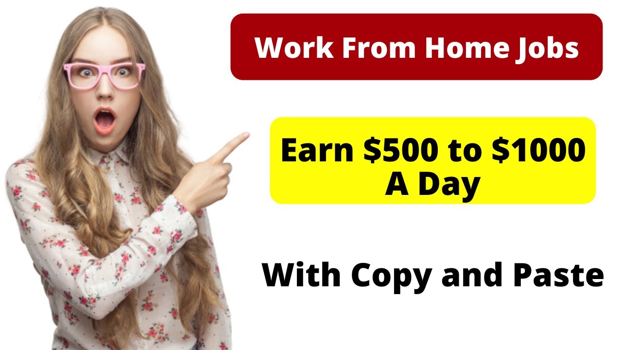 WORK FROM HOME JOBS (Copy and Paste Strategy) - YouTube