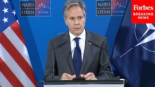 'The Stakes Couldn't Be Higher': Blinken Urges Support For Ukraine At NATO Meeting