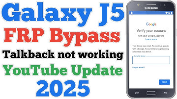 Samsung J5 Frp Bypass Without PC 2025 || Talkback not working || YouTube Update