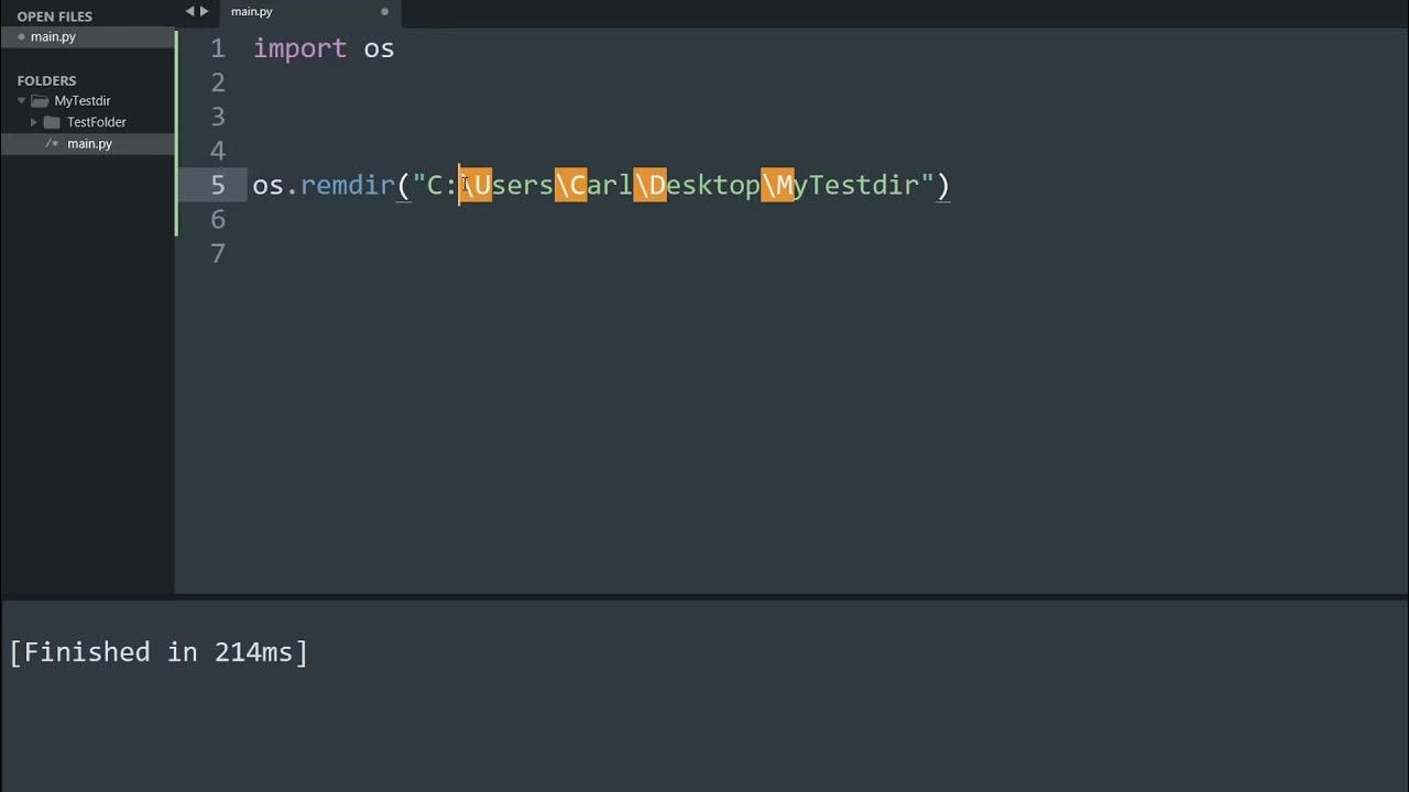 How to delete a file or folder in Python? - YouTube