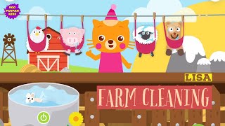 Animals Farm Cleaning Lisa Lingokids|Boopanpankids screenshot 5