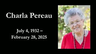 Charla Pereau Memorial Service, Lutheran Church of the Cross, April 5, 2025