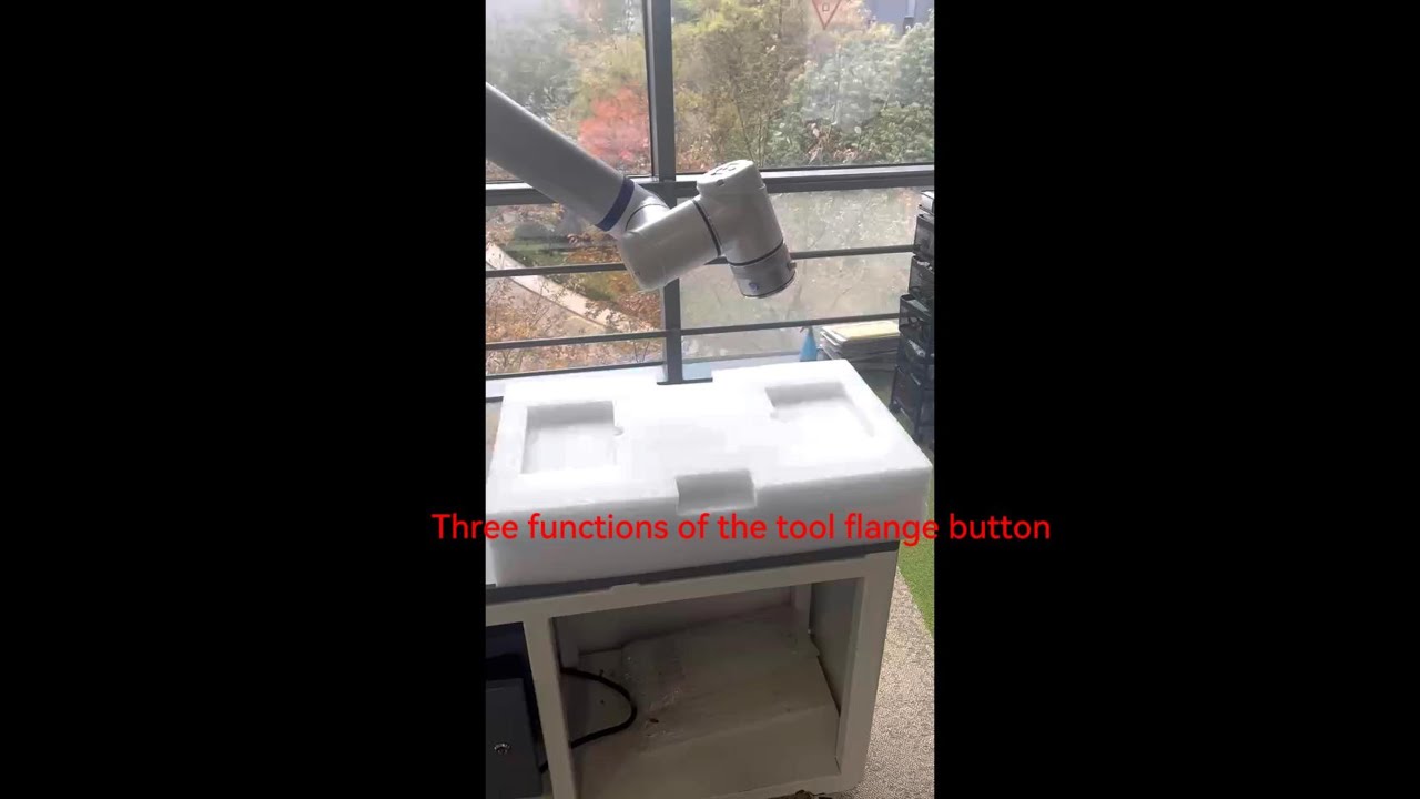 Three functions of the tool flange buttons