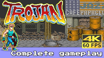 Trojan (Arcade) Complete gameplay 🕹️ No deaths - 4K 60fps