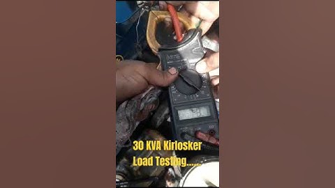 30 KVA Kirlosker Load Testing