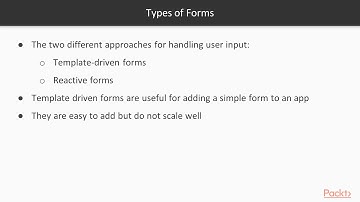 Modern Web Design Patterns in Angular 8 : Introduction to Forms | packtpub.com