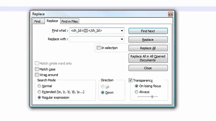 Space Remove and Replace others data and Find & Replace function in Notepad file1