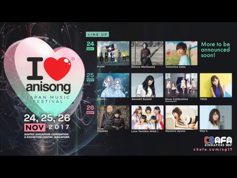 C3AFA Singapore I love anisong concert Second wave of announcement