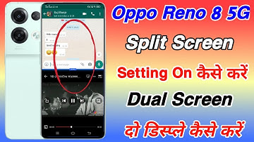 oppo reno 8 split screen setting on kaise kare ।। how to enable split screen on oppo reno 8