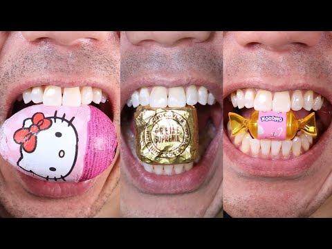 ✨Satisfying Chocolate & Candy ASMR ‼️😋🍫🍬 #long #asmrcompilation #asmr #asmrfood #chocolate