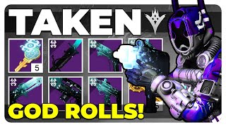 Destiny 2: NEW Taken Weapons PVE God Roll Guide! (& How To Farm!)