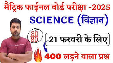 10th Science Viral Objective Question 2025 || 21 February 10th Science Viral Question Paper 2025