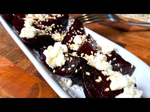 Салат из запеченной свеклы с фетой: быстрый и вкусный рецепт