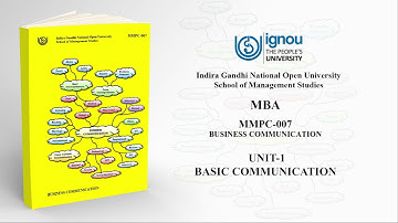 MMPC-007 Unit-1 Basics of Communication