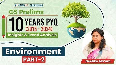 GS Prelims | 10 Year PYQ (2015 - 2024) | Environment - Part 2