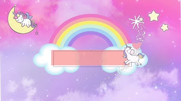 Cute Unicorn Intro Template No Text 4 I Free Use I Aesthetic Intro I Pink Sparkle Ph
