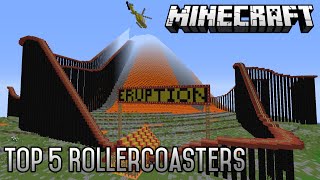 Top 5 EXTREME Minecraft Rollercoasters (1.8.7) (July 2015)