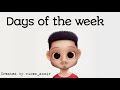 The days of the week in Spanish