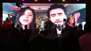 تكريم نجوم السوشيال ميديا محمد عامر و زوجته سلمى زهران في حفل مجلة وات هابنز