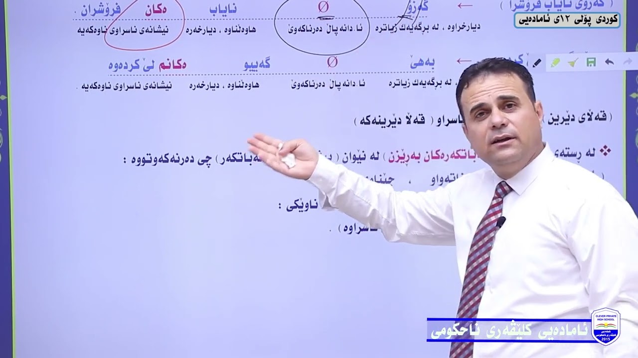 ئەرکى هاوەڵناو لە ڕستە وەکو دیارخەرى ناو