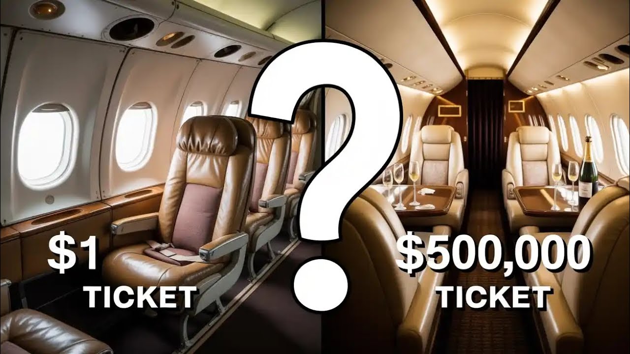 “$1 vs $500,000 Plane Ticket… The Truth Will Shock You 😱”