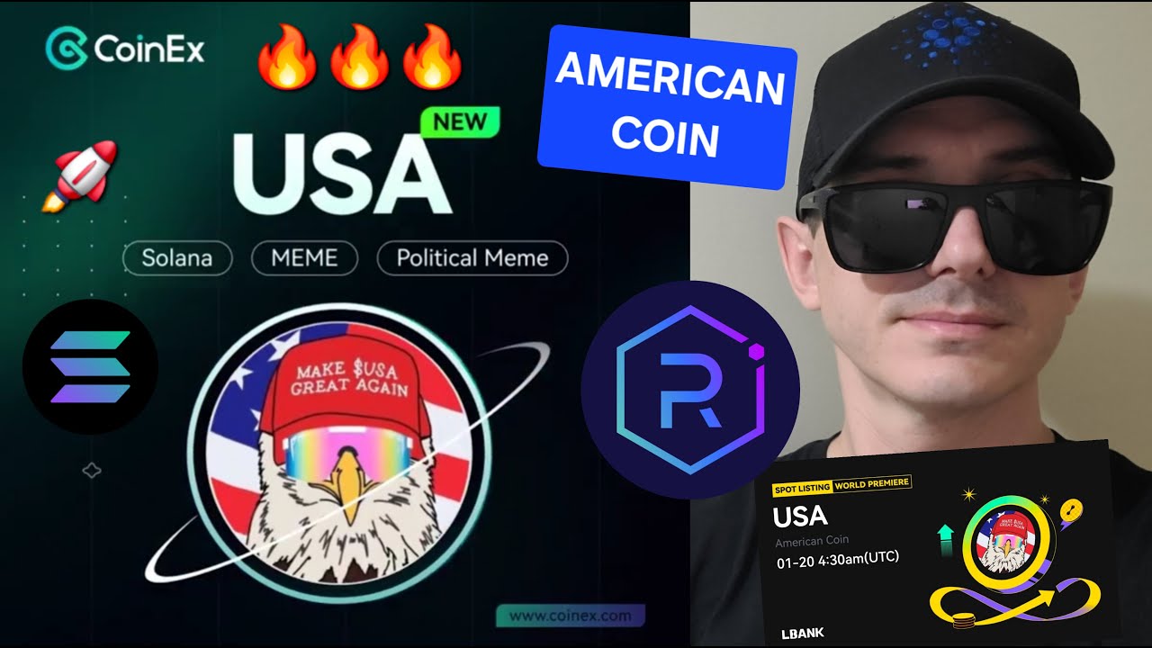 USA - AMERICAN COIN CRYPTO AMERICA TOKEN HOW TO BUY USA MEMECOIN SOLANA  COINEX GLOBAL BLOCKCHAIN - YouTube