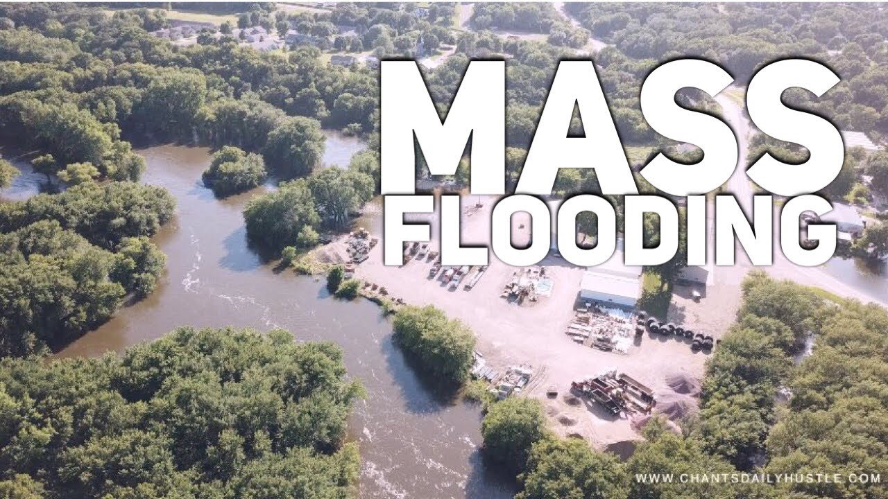 2018 Des Moines River Flooding Drone footage in Jackson MN YouTube
