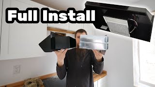 DIY Range Hood and Electric Cook-top Install - Kitchen Renovation