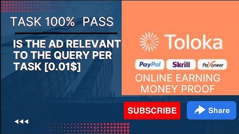 Is the ad relevant to the query  per task [0.01$] OR [0.005]