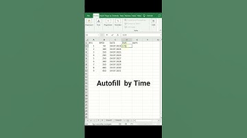 Autofill by Time in excel#exceltutorial #excelformula #exceltips #exceltricks #excel