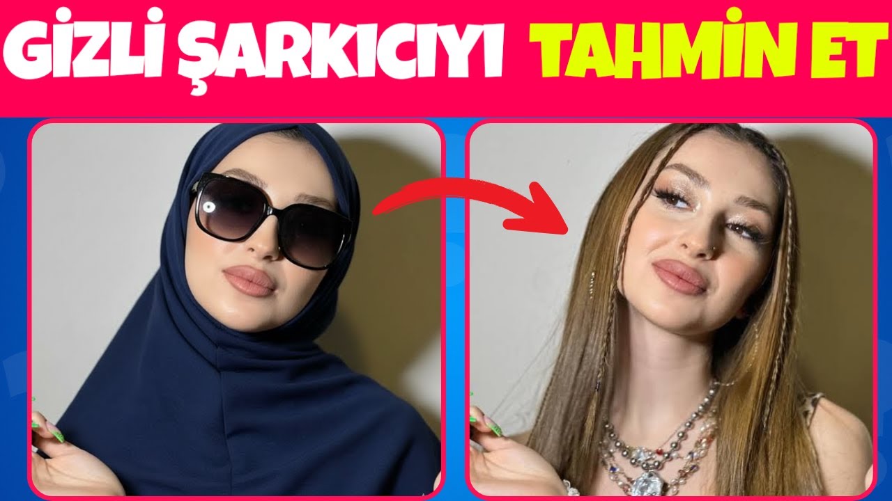 Gizlenmiş Şarkıcıyı Tahmin Et 🎉 Şarkıcı Bulmaca 🕶️😉