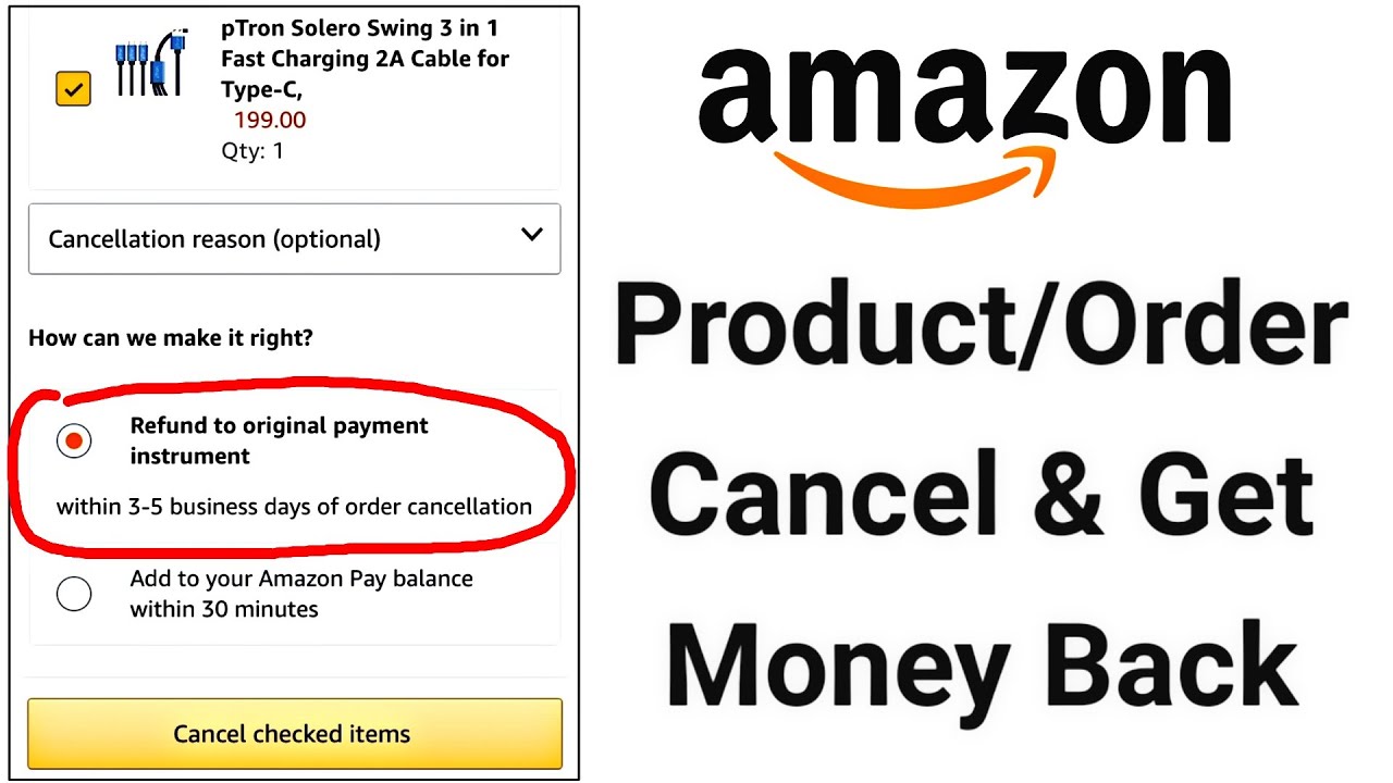 How To Cancel An Amazon Order And Get A Refund