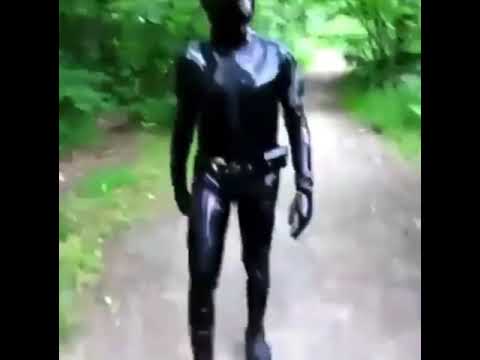 Latex man just taking a stroll