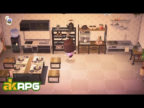 High-End ACNH Modern Kitchen & Dining Room - Best Trendy Animal Crossing Kitchen Idea