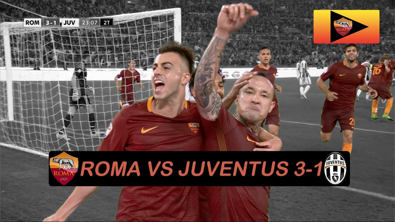 Roma VS Juventus 3-1 - Stagione 2016/2017 - YouTube