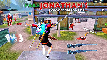 OMG! 1V3😱 Fake JONATHAN’S Squad challenge me | King Of M24🔥| BGMI