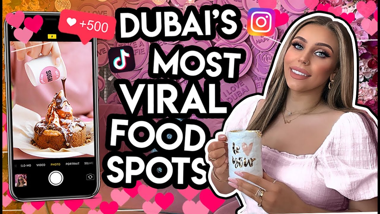 We ate at the MOST INSTAGRAMMABLE FOOD PLACES IN DUBAI! 🍔🇦🇪 (Taste Test)